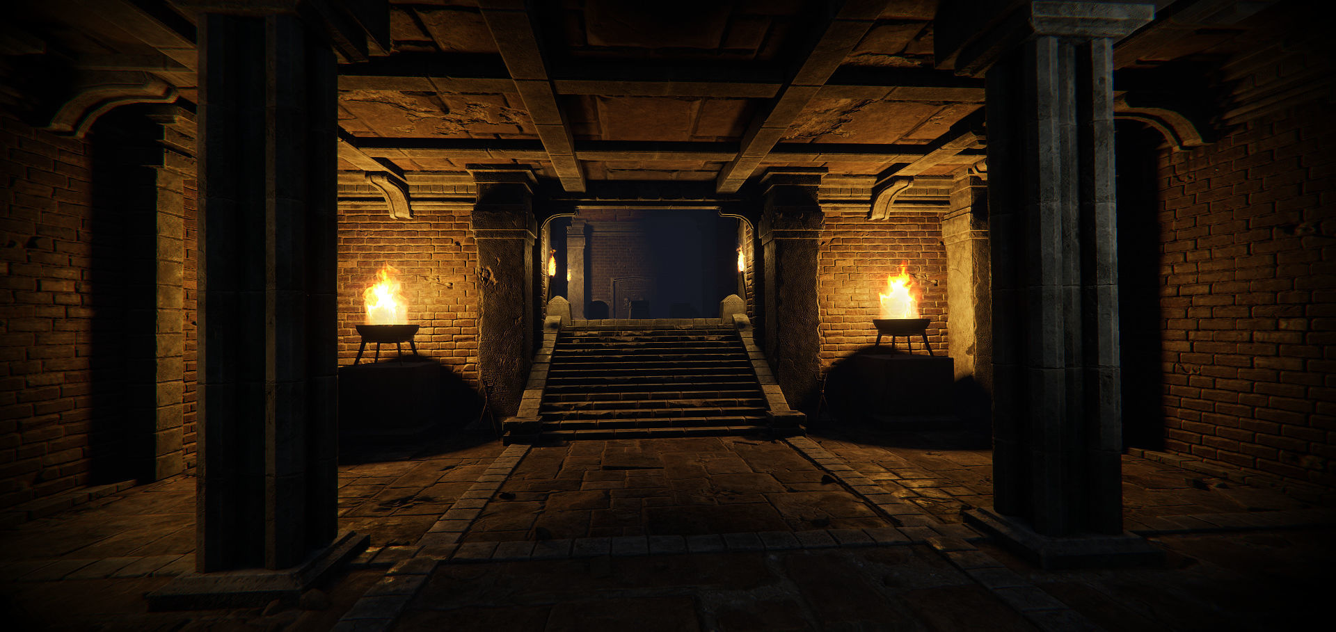 Modular Dungeon Catacombs - Mobile Low-poly 3D model_21