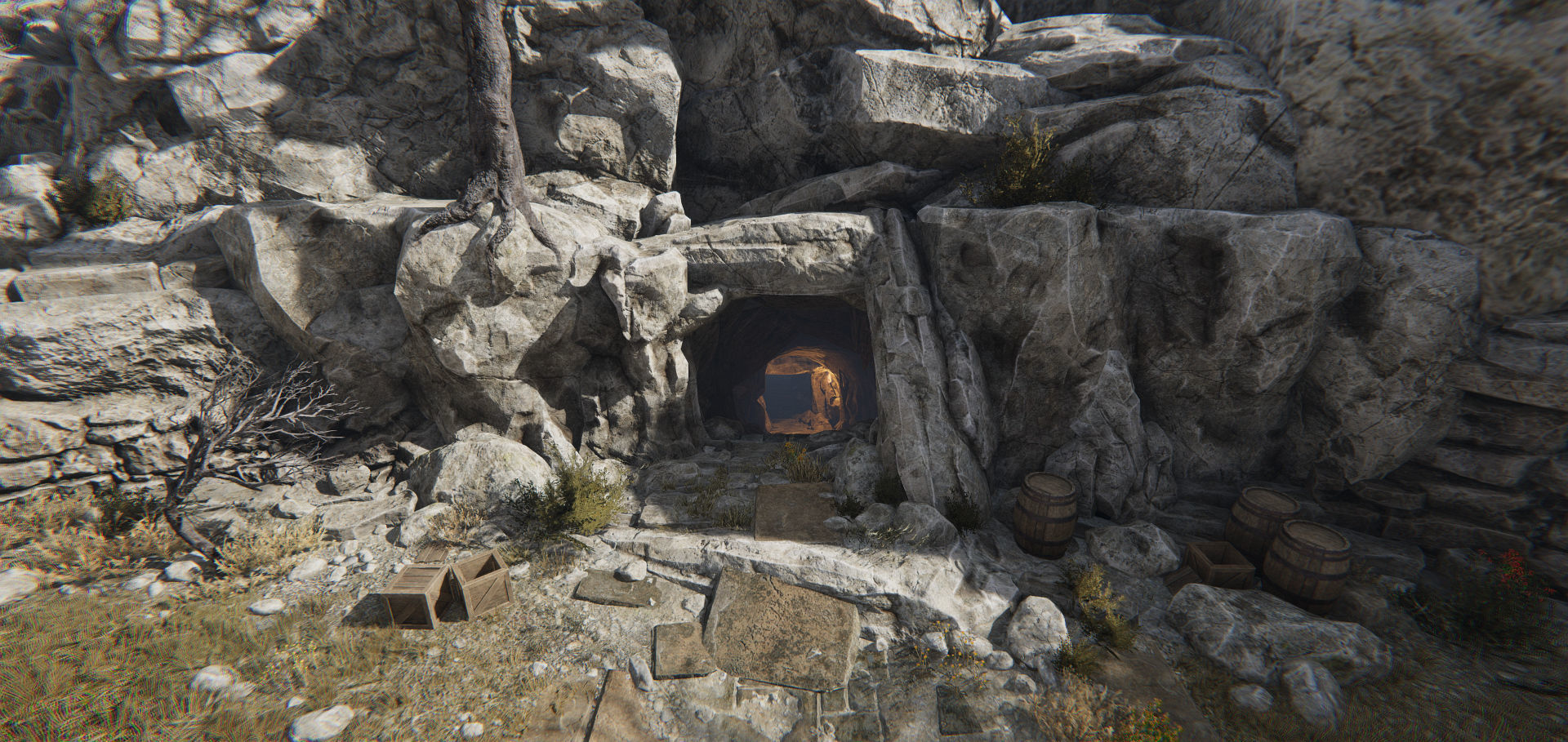 Modular Dungeon Catacombs - Mobile Low-poly 3D model_10