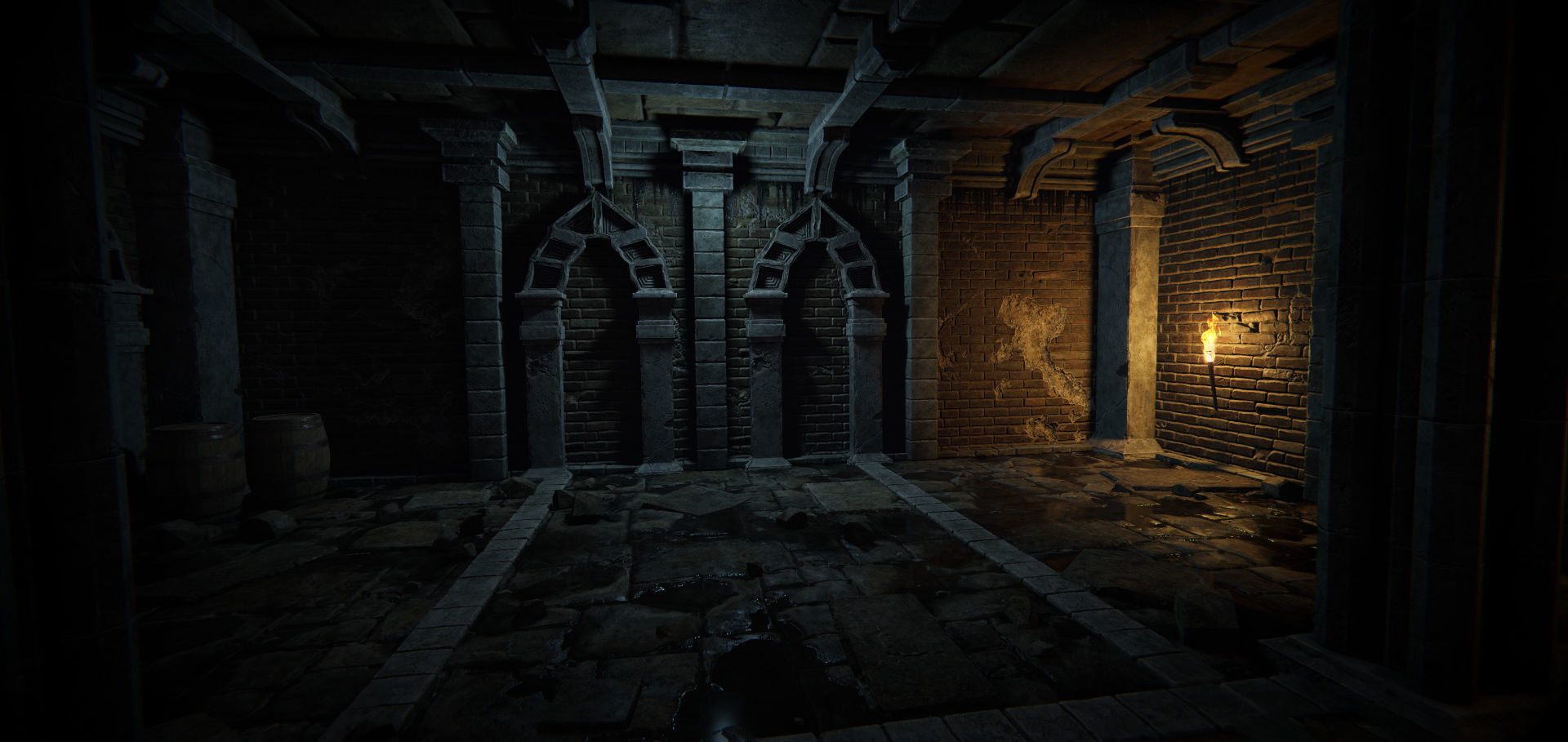 Modular Dungeon Catacombs - Mobile Low-poly 3D model_18