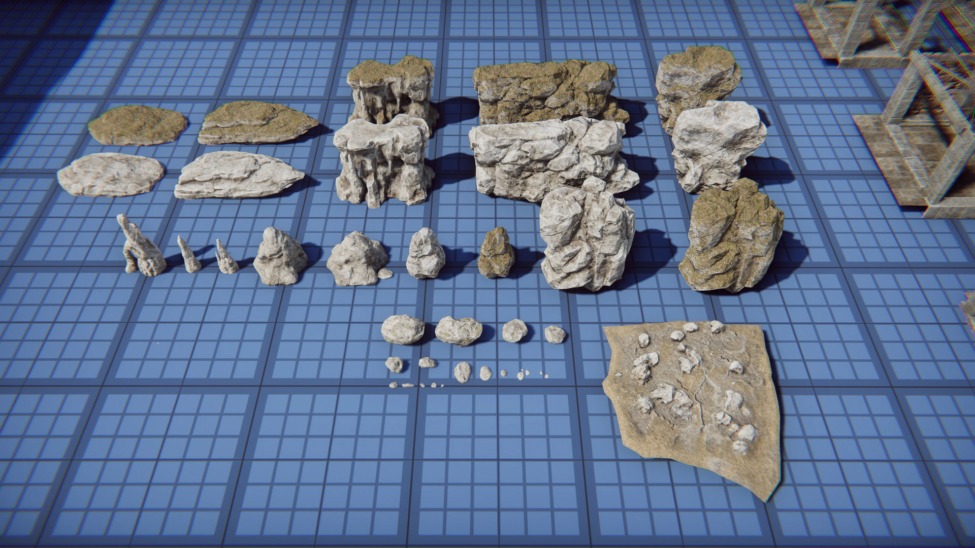 Modular Dungeon Catacombs - Mobile Low-poly 3D model_45