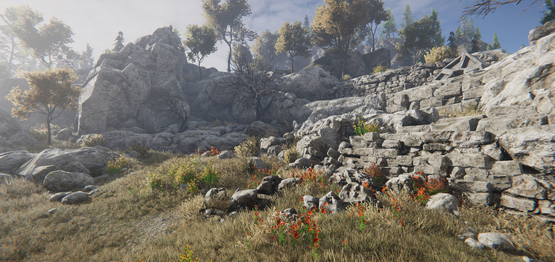 Modular Dungeon Catacombs - Mobile Low-poly 3D model_8