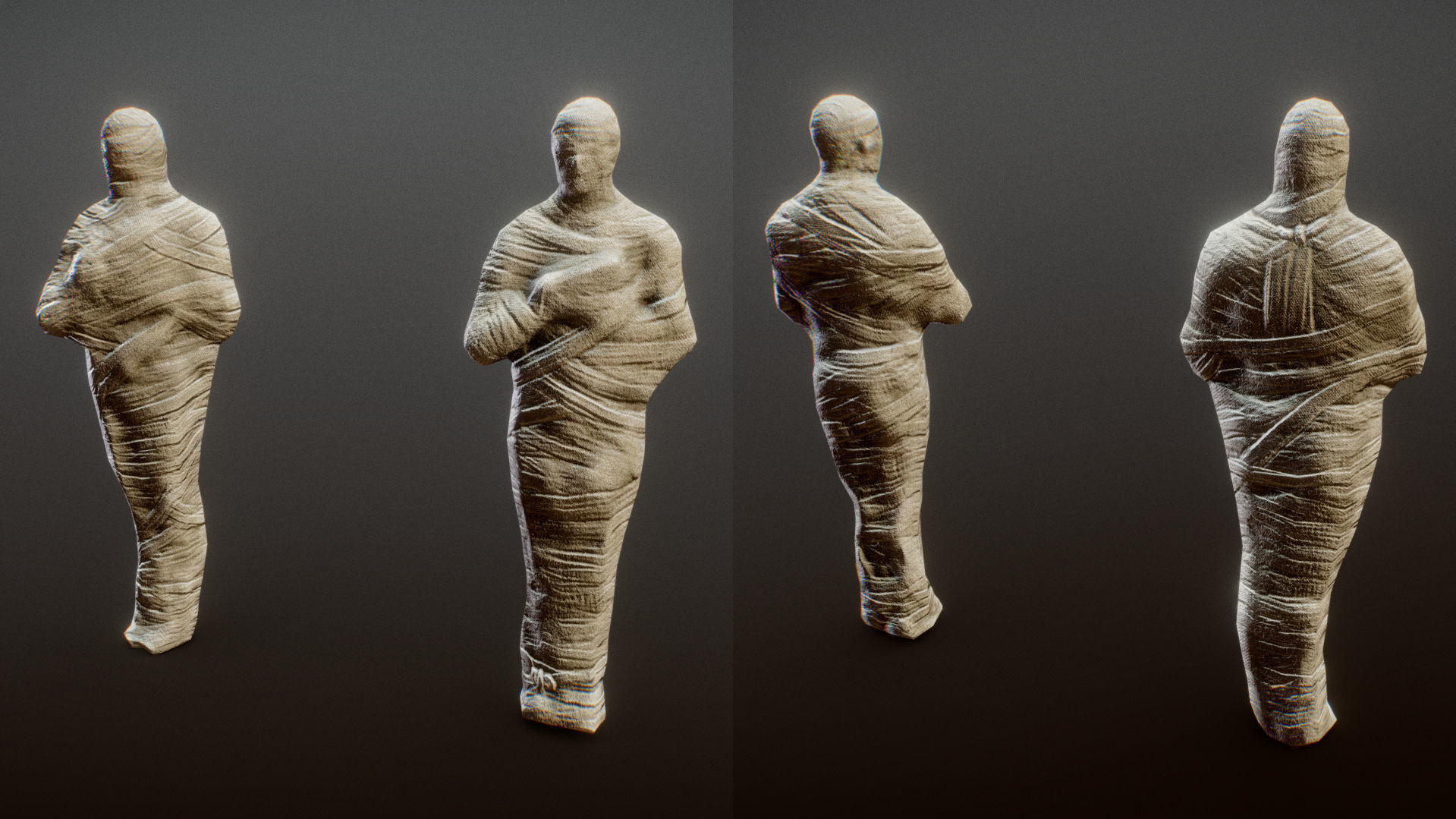 Modular Dungeon Catacombs - Mobile Low-poly 3D model_38