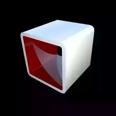 cube free bookcase 3d