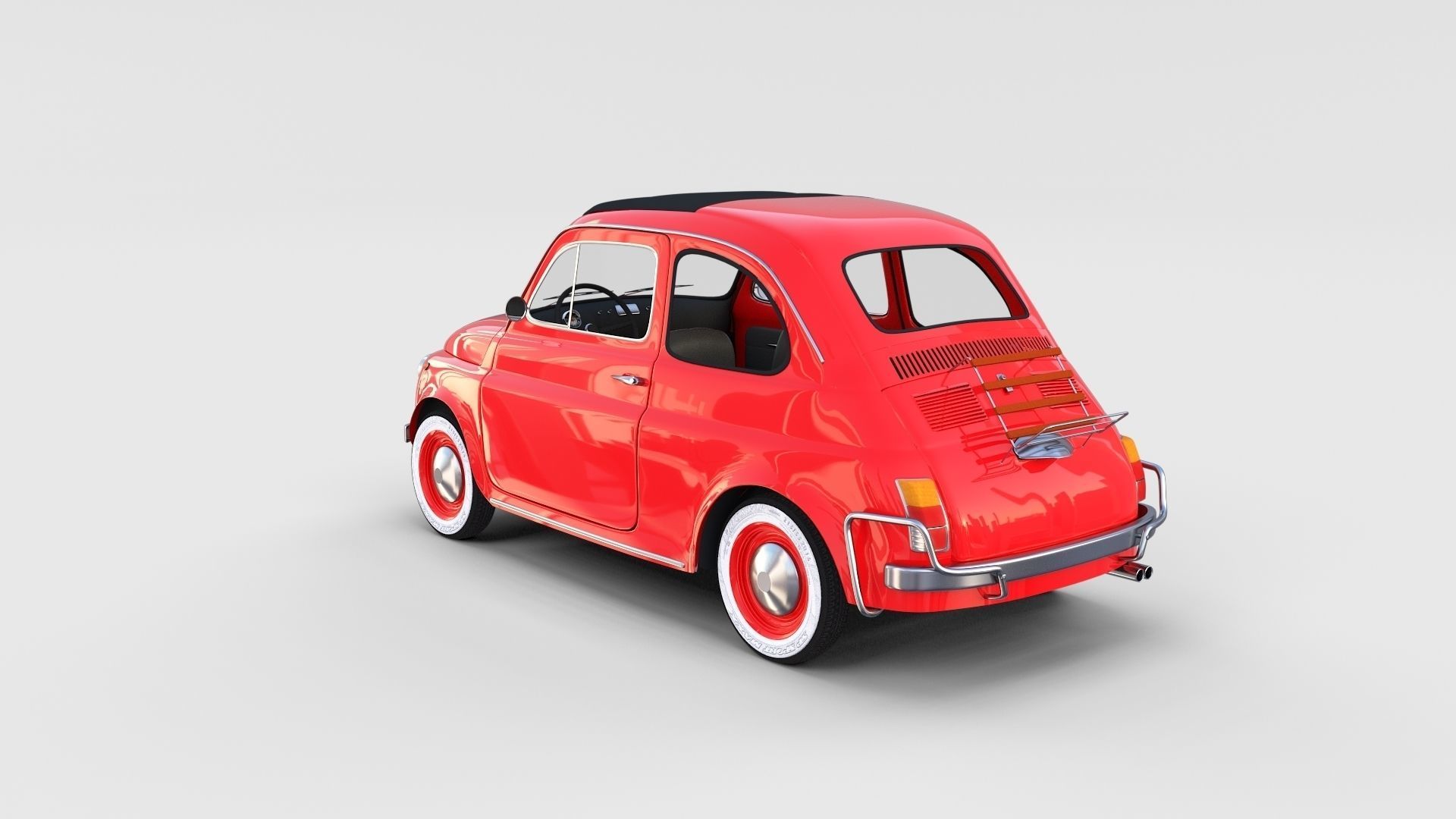 Fiat 500 with interior Pack 3D model_15