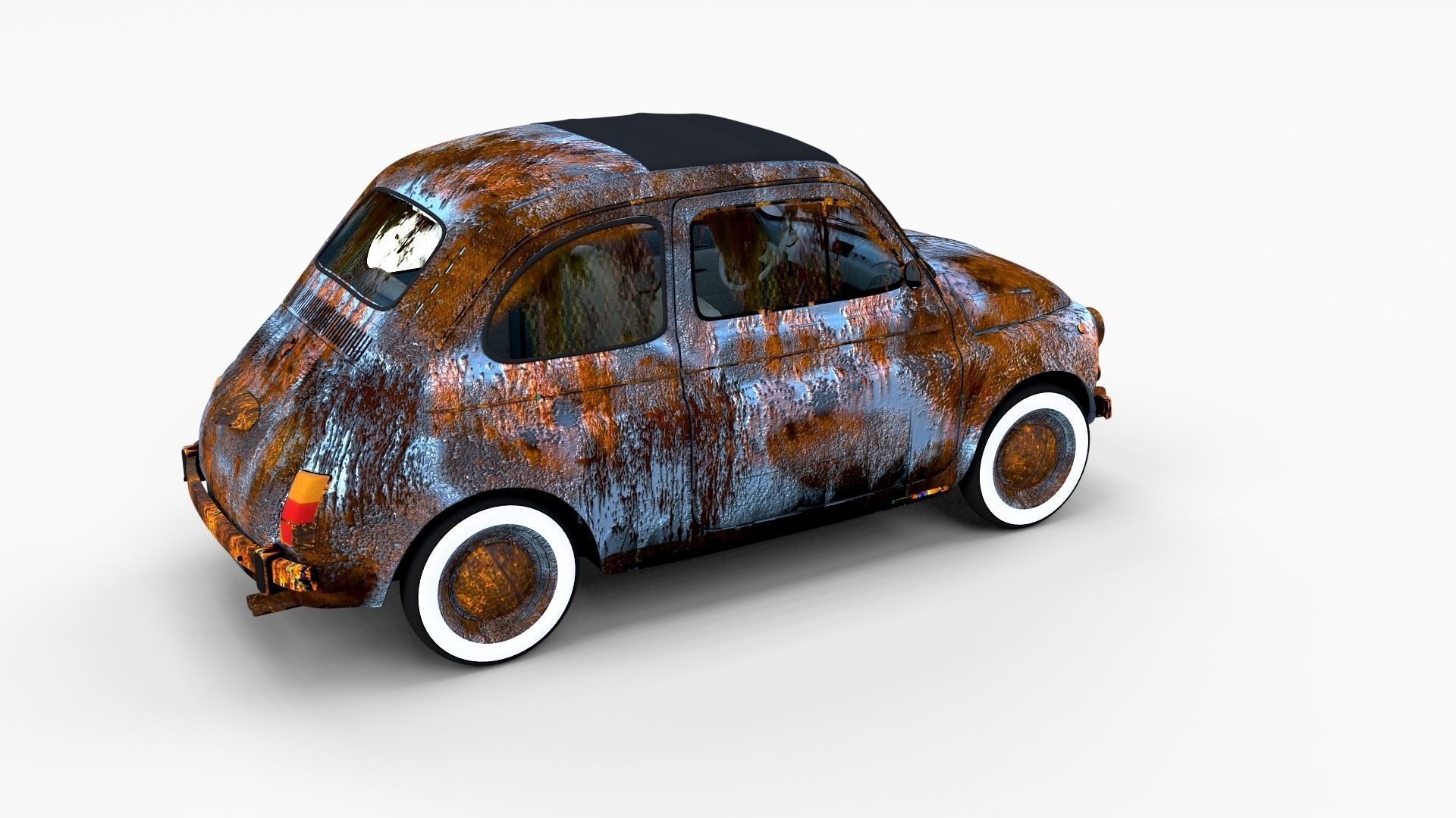 Fiat 500 with interior Pack 3D model_27