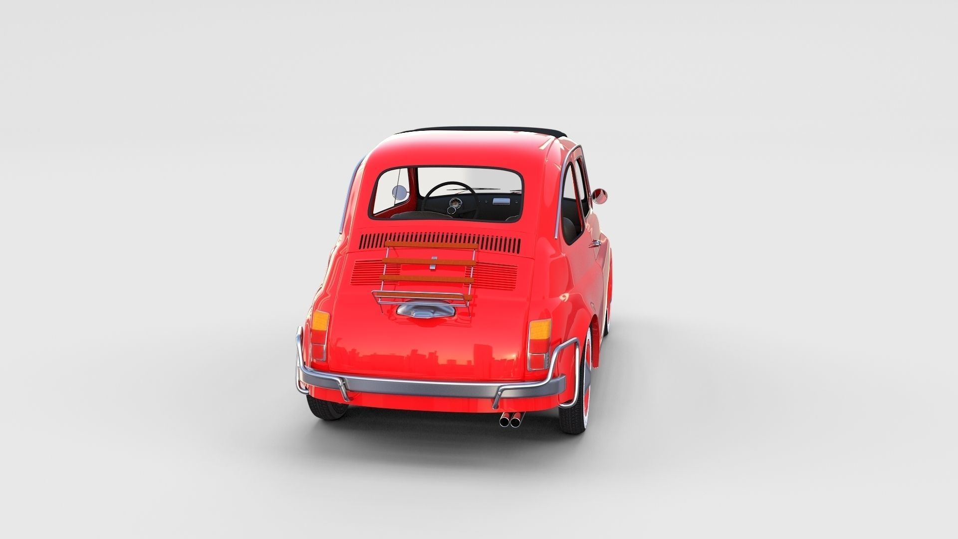 Fiat 500 with interior Pack 3D model_12