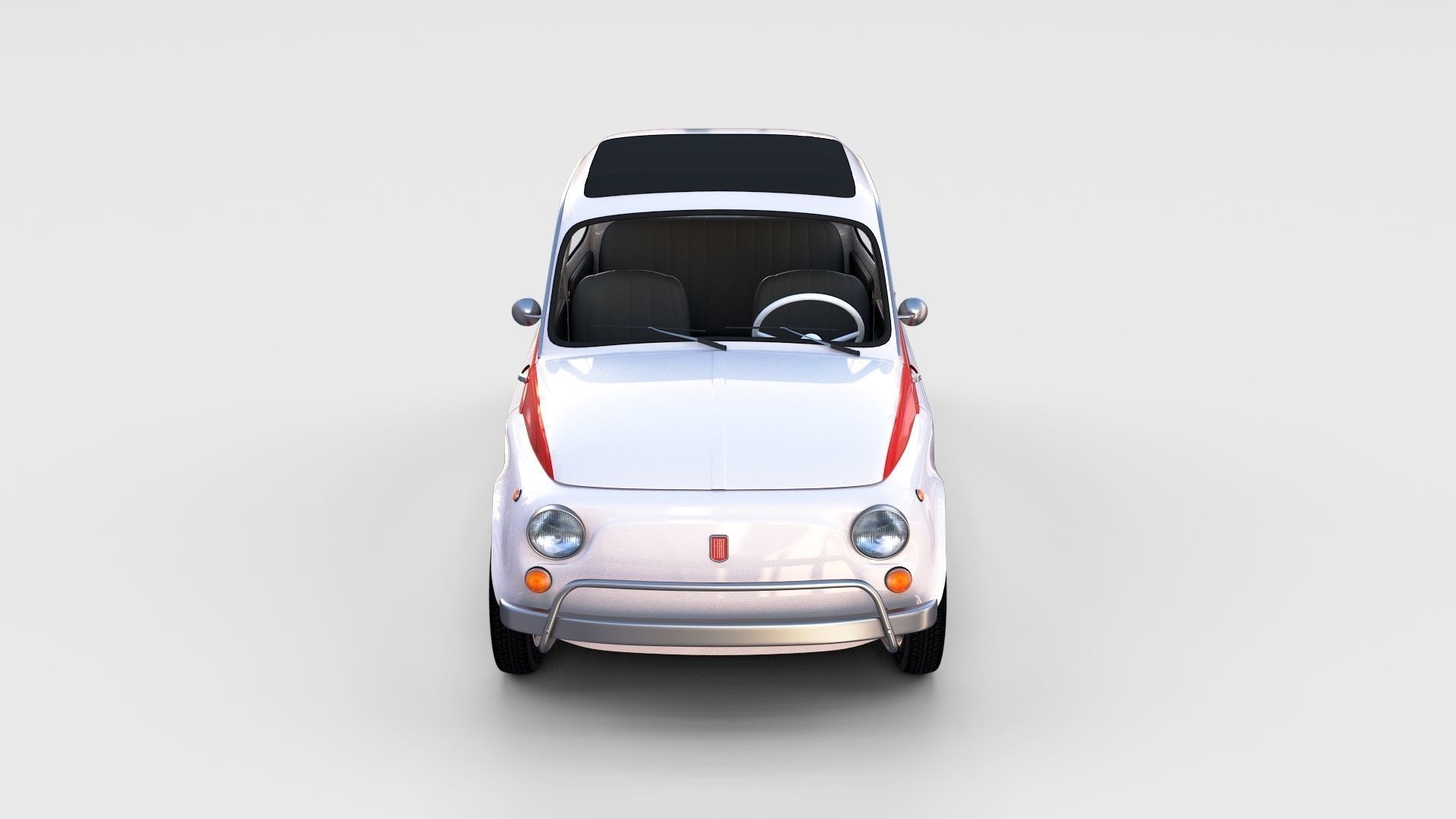 Fiat 500 with interior Pack 3D model_49