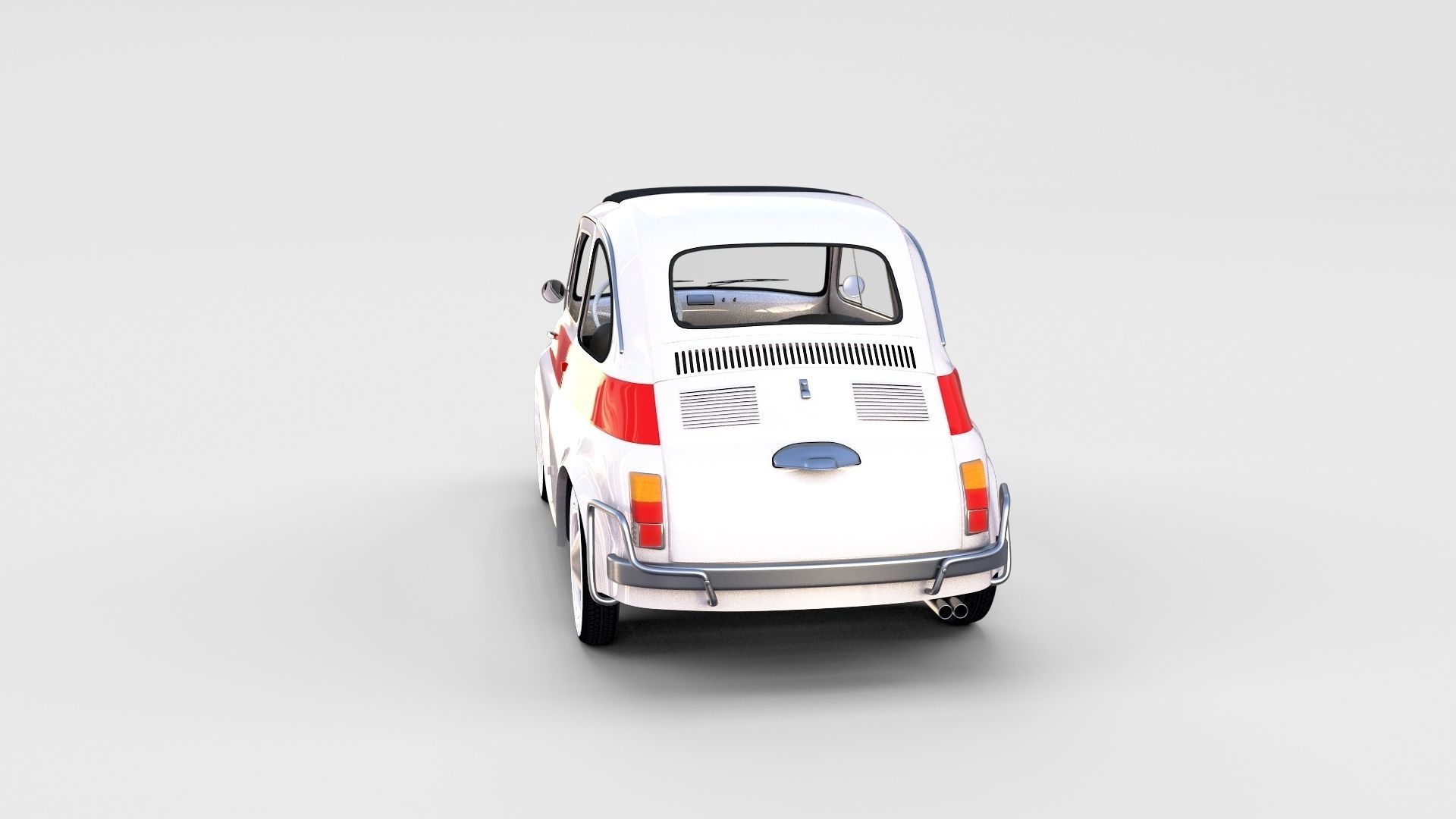 Fiat 500 with interior Pack 3D model_10