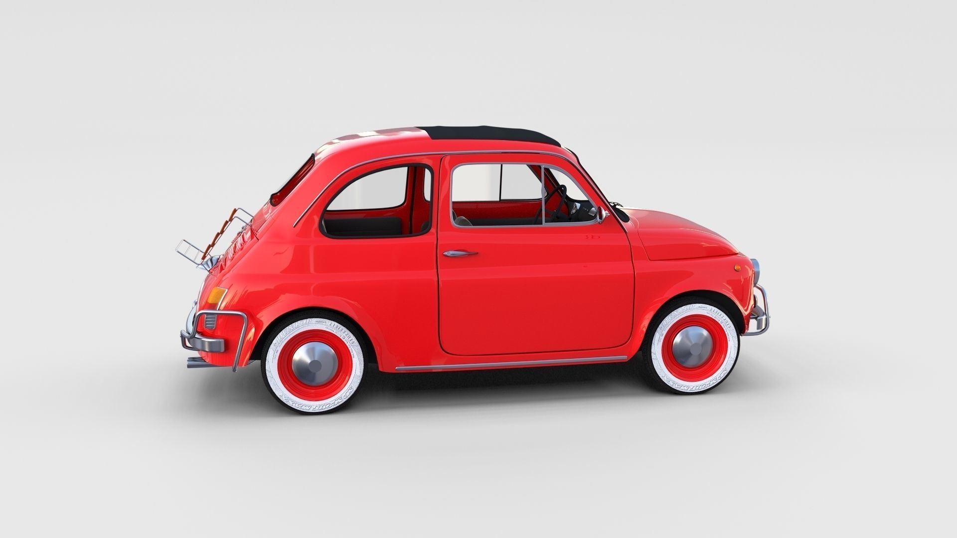 Fiat 500 with interior Pack 3D model_67