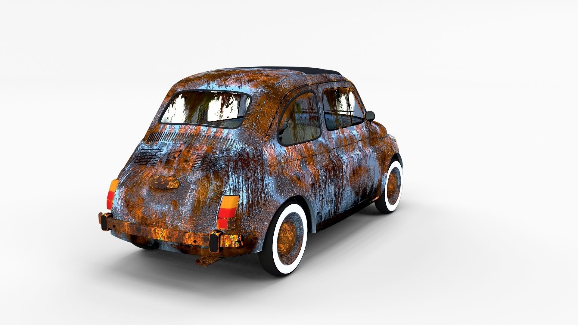 Fiat 500 with interior Pack 3D model_18