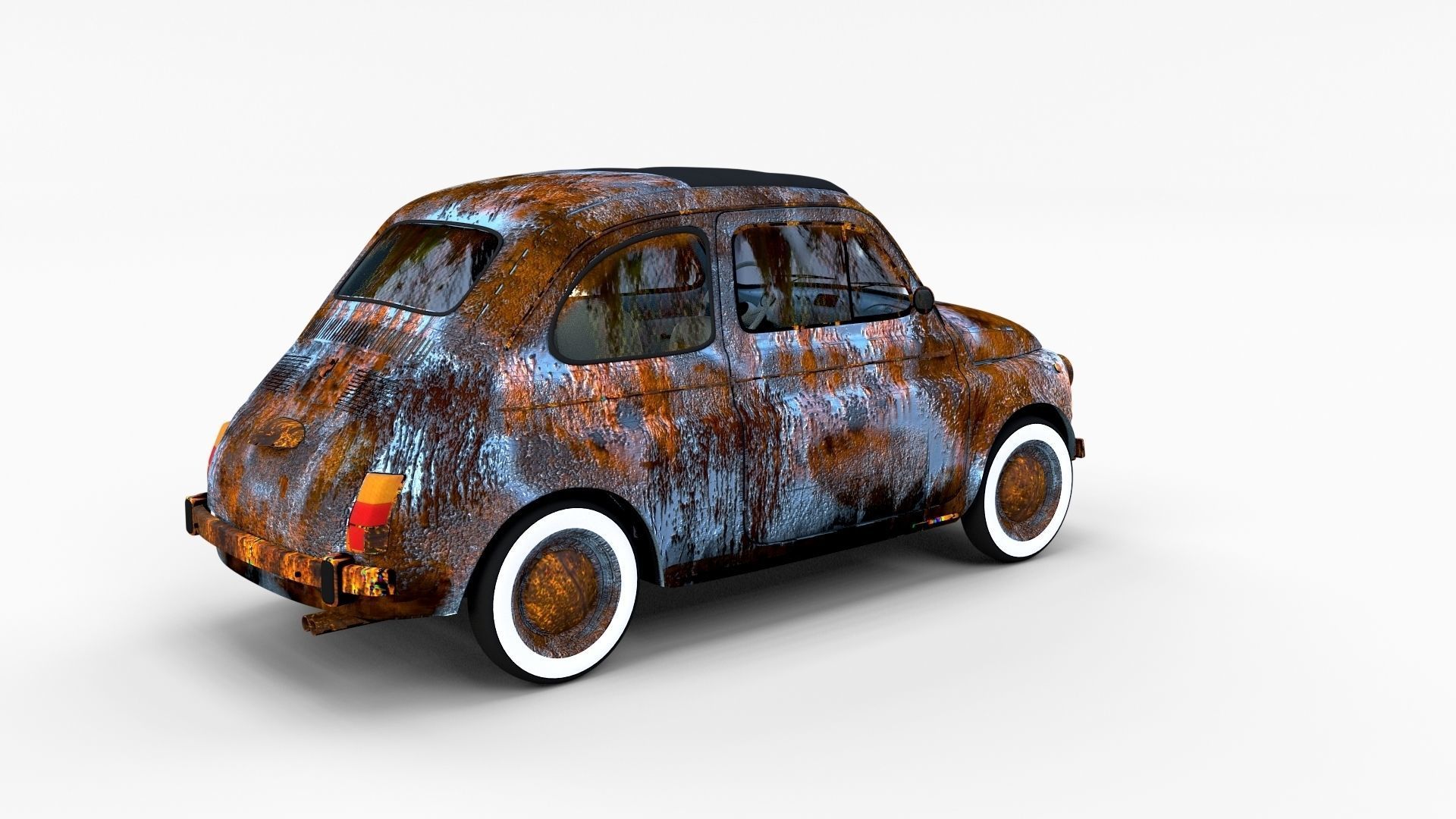 Fiat 500 with interior Pack 3D model_21