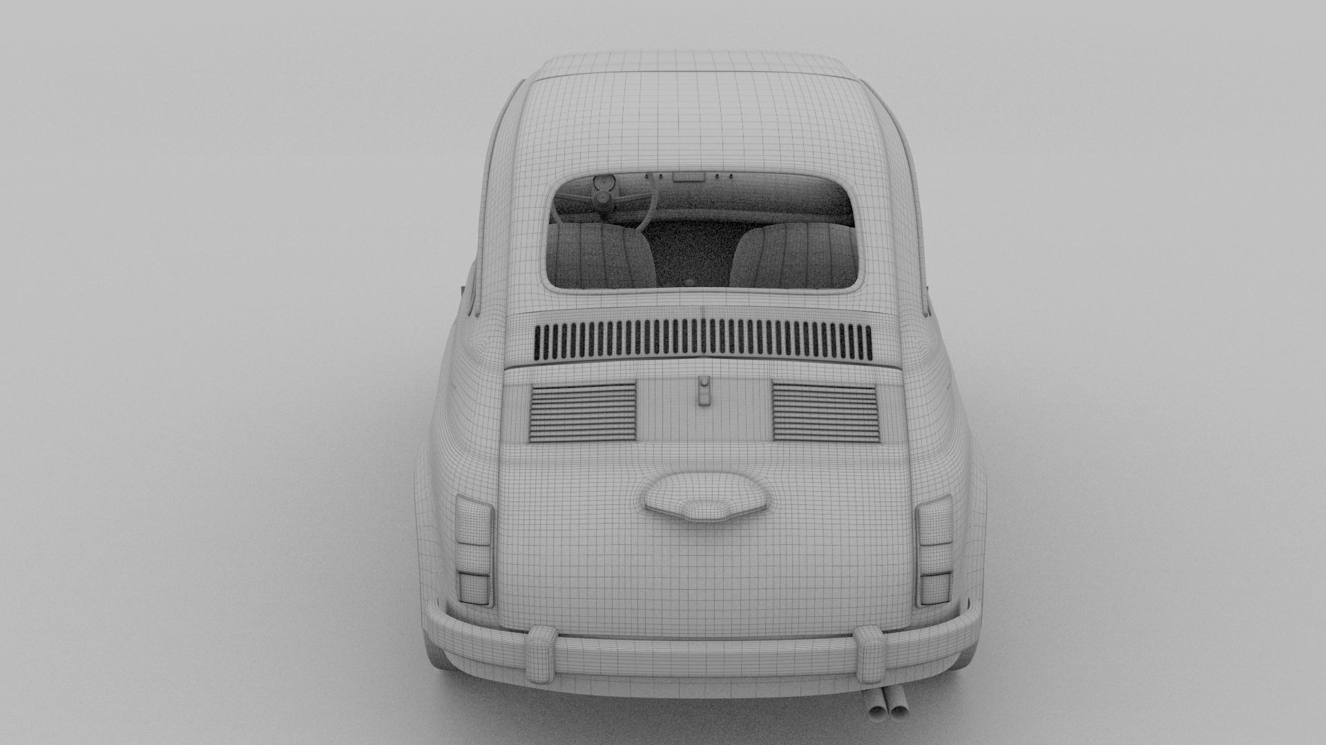 Fiat 500 with interior Pack 3D model_78