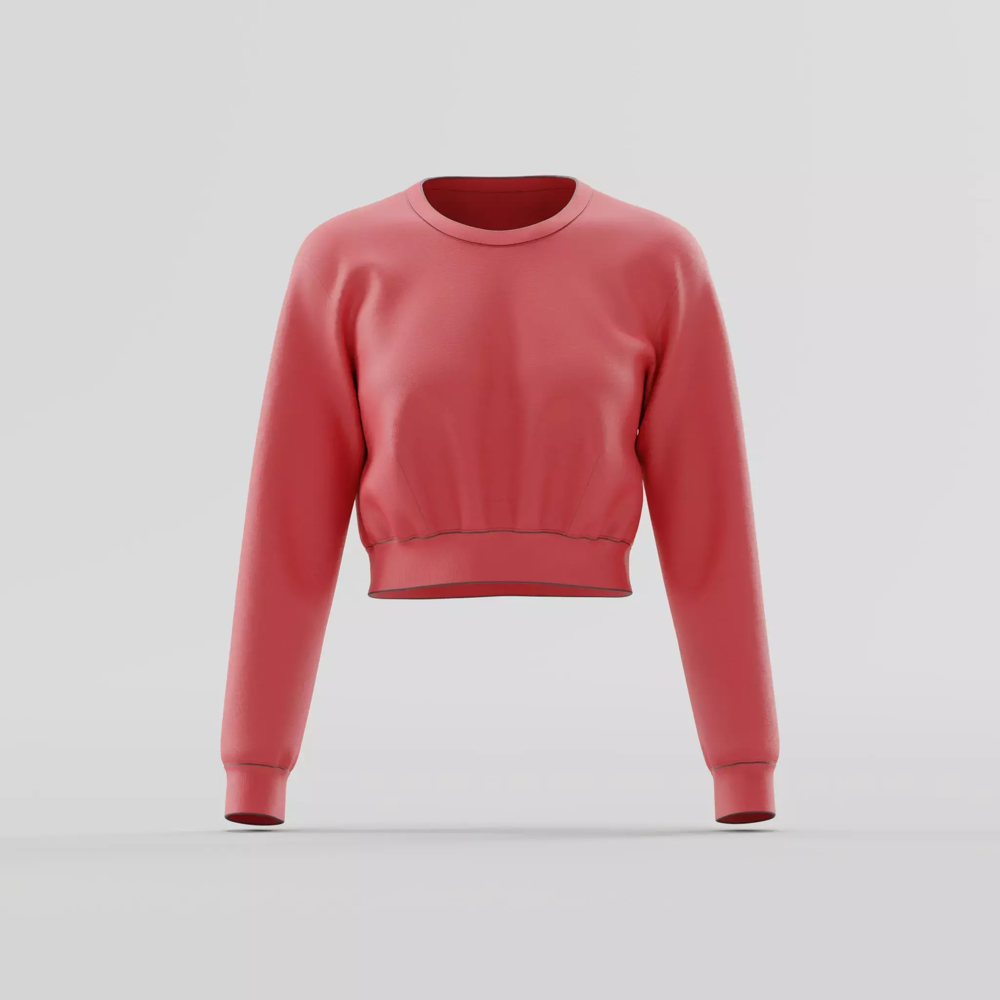 New Cropped Sweatshirt Free 3D model