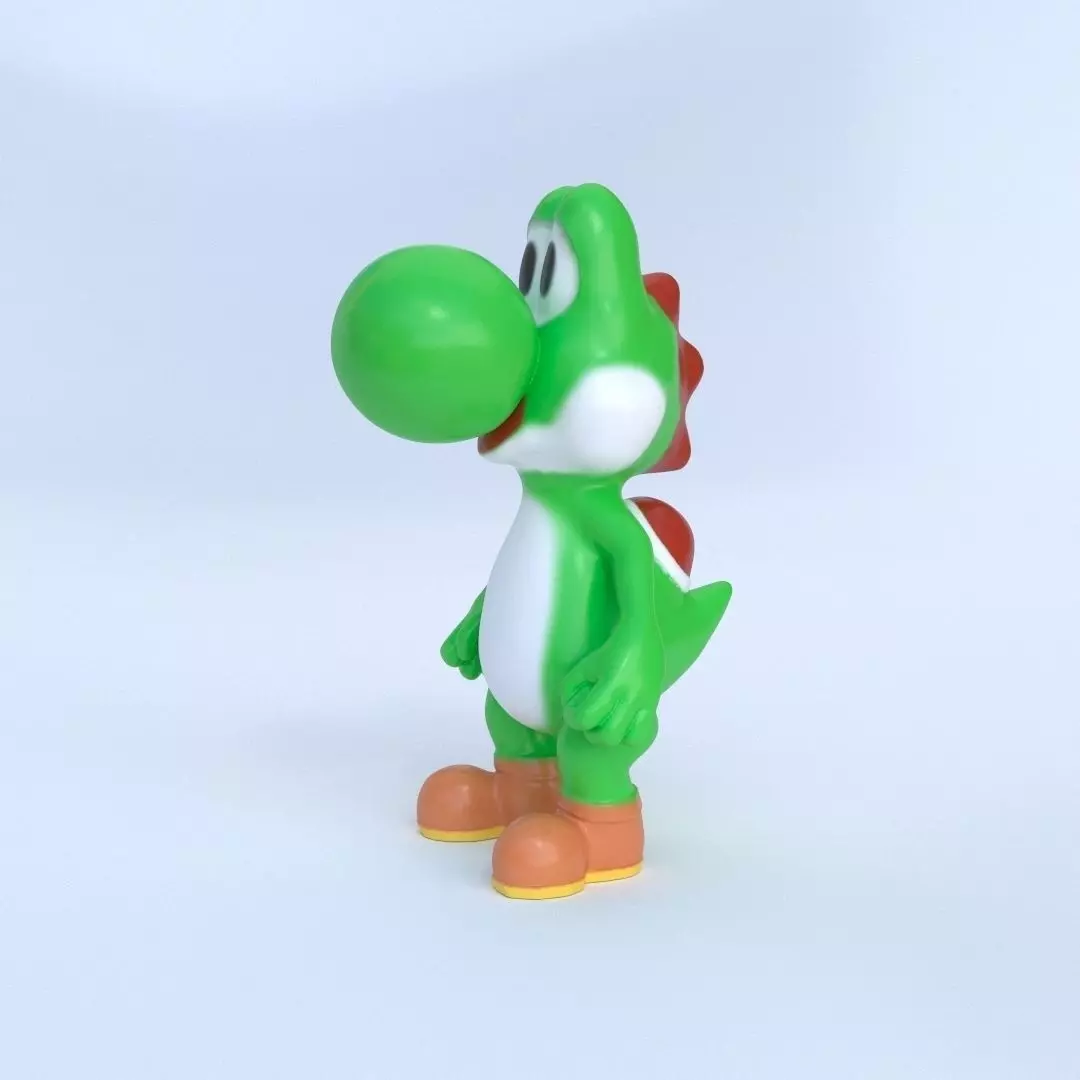 Yoshi action figure 3D print model_0