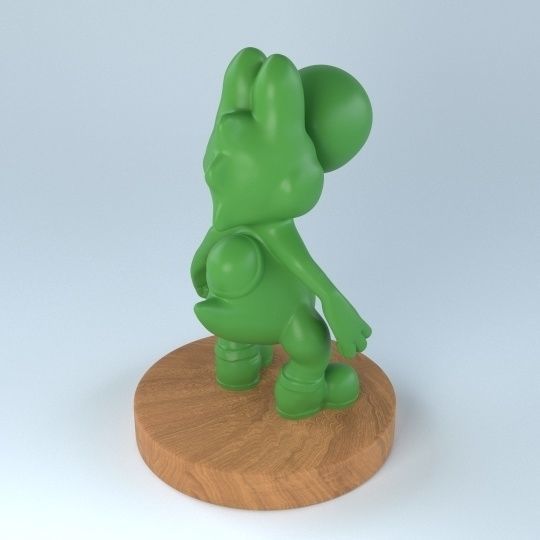 Yoshi action figure 3D print model_5
