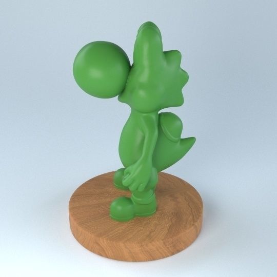 Yoshi action figure 3D print model_2