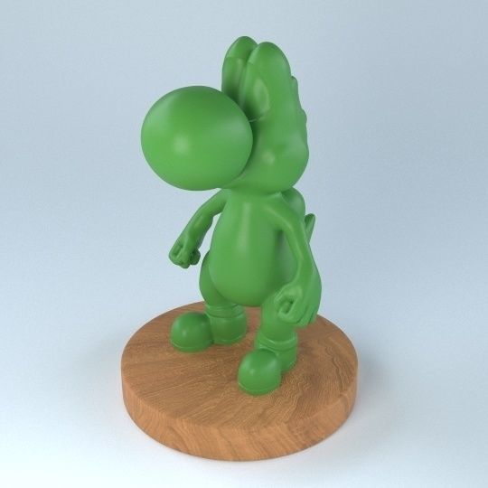 Yoshi action figure 3D print model_1