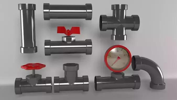 Game Assets Iron Tubes pack