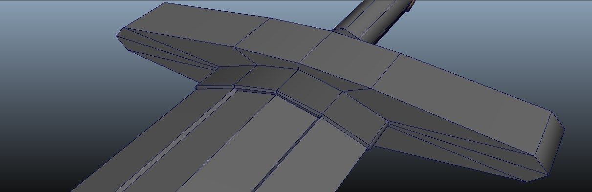 War-forged Greatsword Low-poly 3D model_5