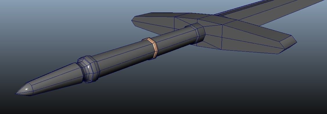 War-forged Greatsword Low-poly 3D model_3