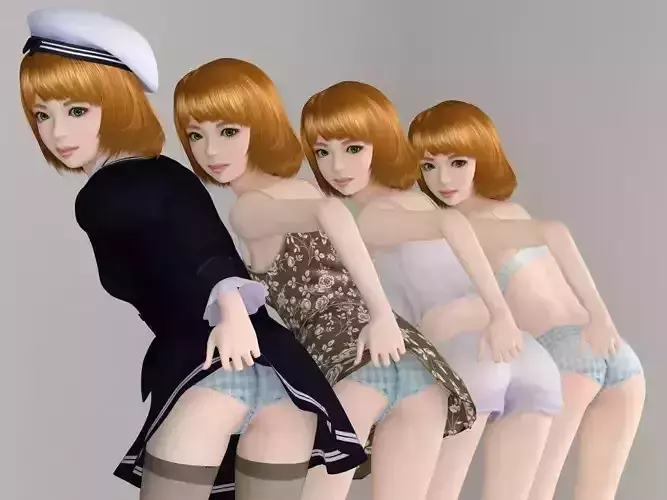 Lolita various outfit pose 02