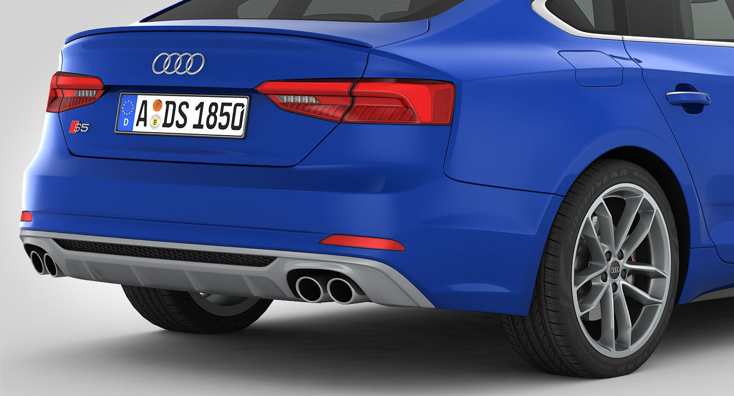 Audi S5 Sportback 2018 3D model_4