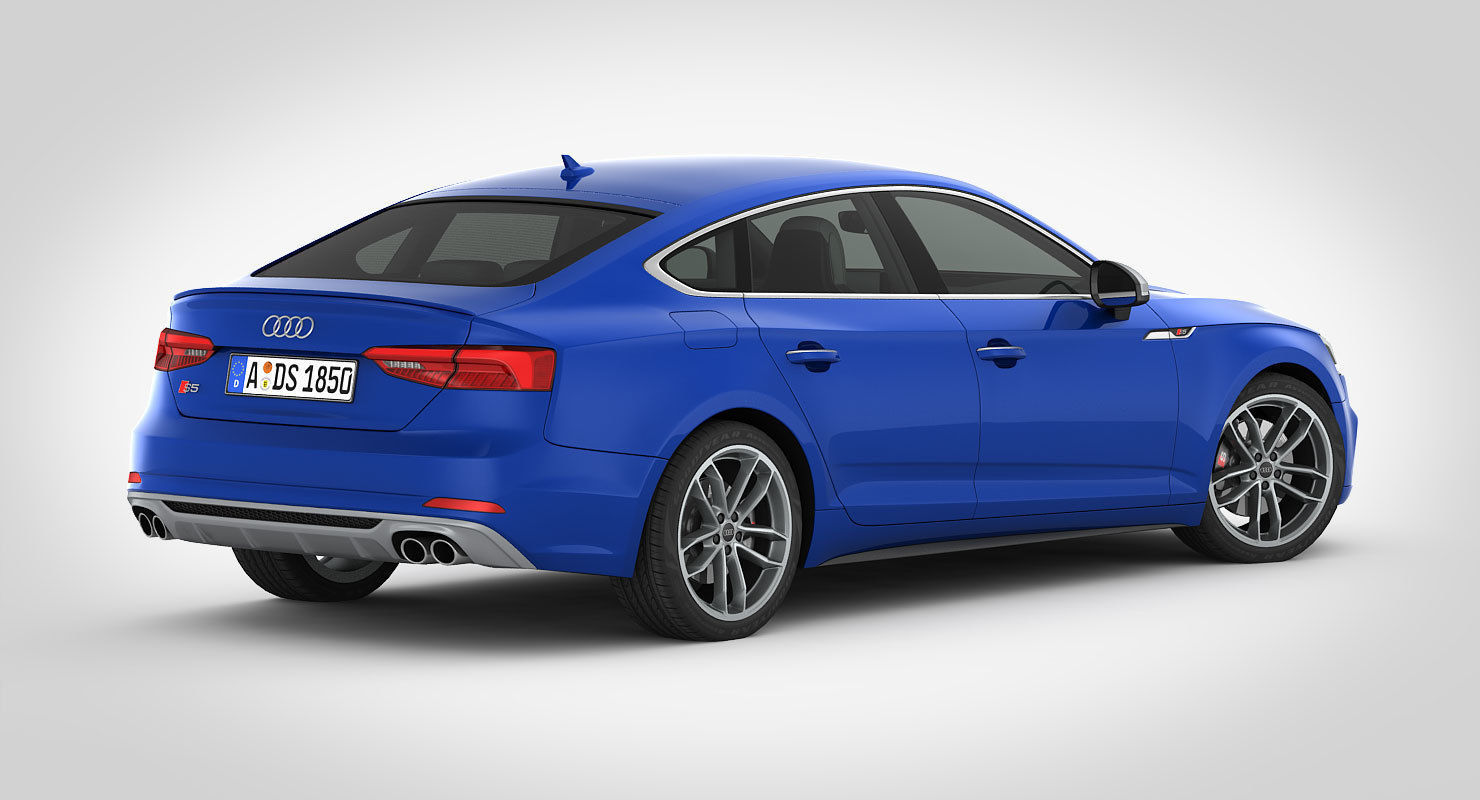 Audi S5 Sportback 2018 3D model_3