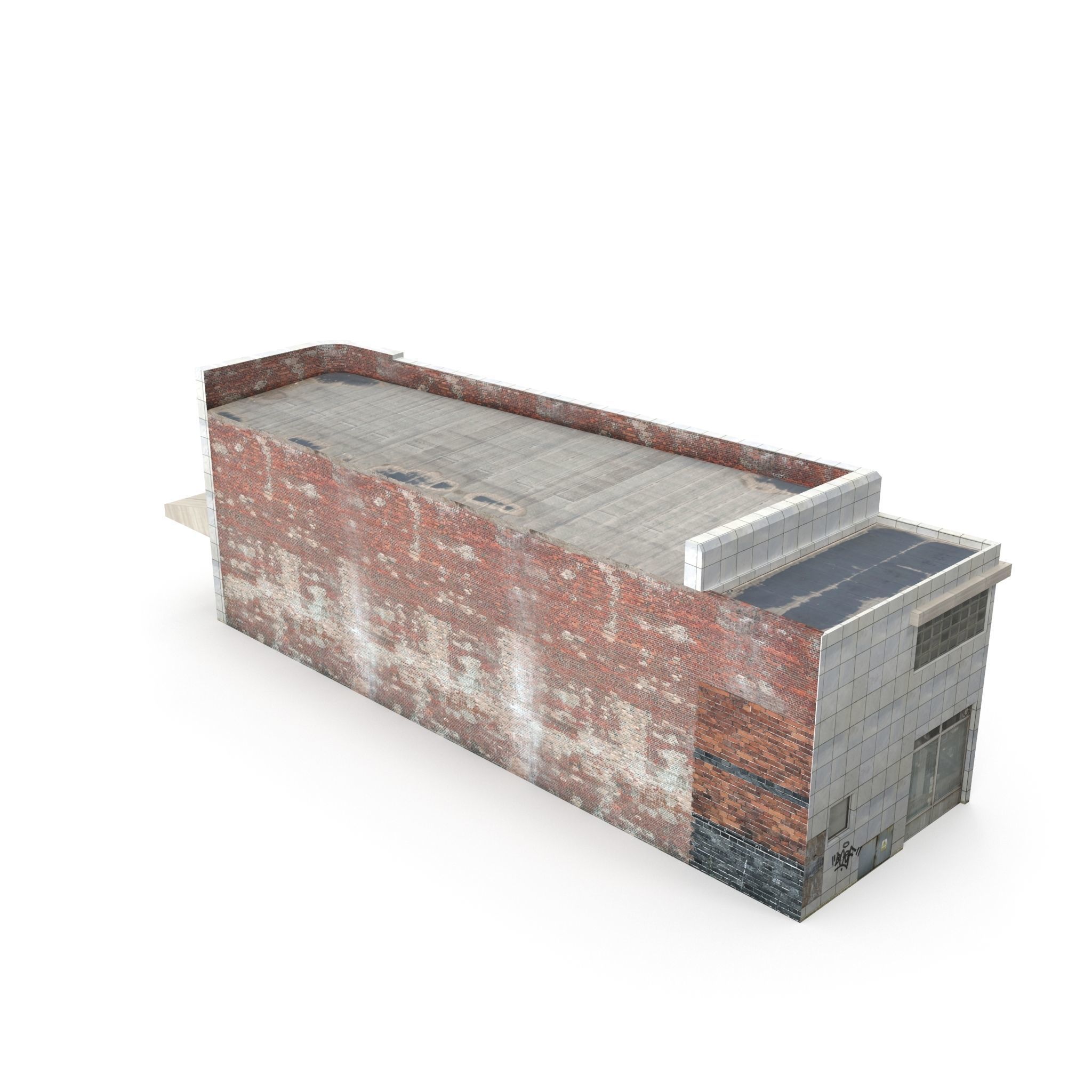 Restaurant Building 165 Low-poly 3D model_10