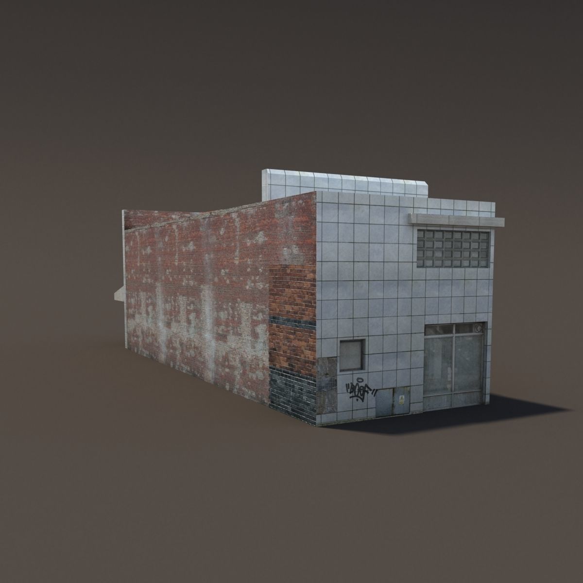 Restaurant Building 165 Low-poly 3D model_5