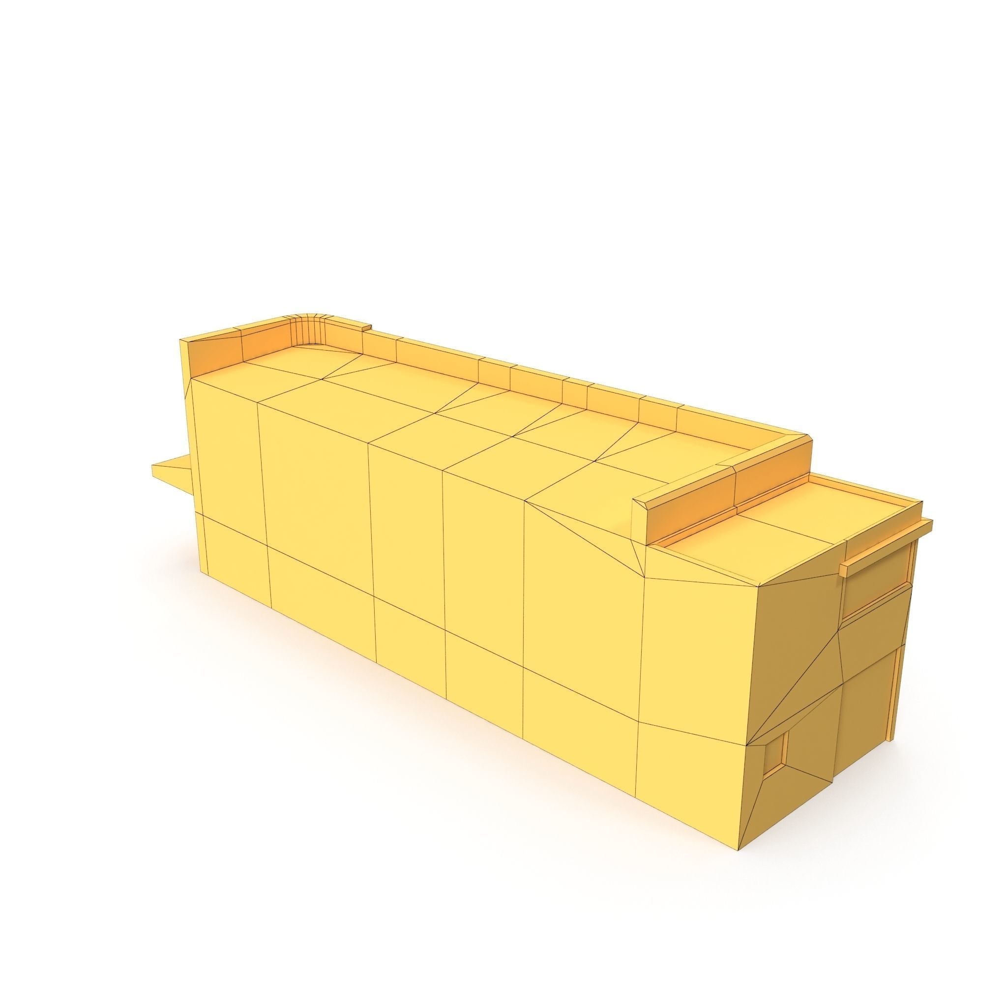 Restaurant Building 165 Low-poly 3D model_11