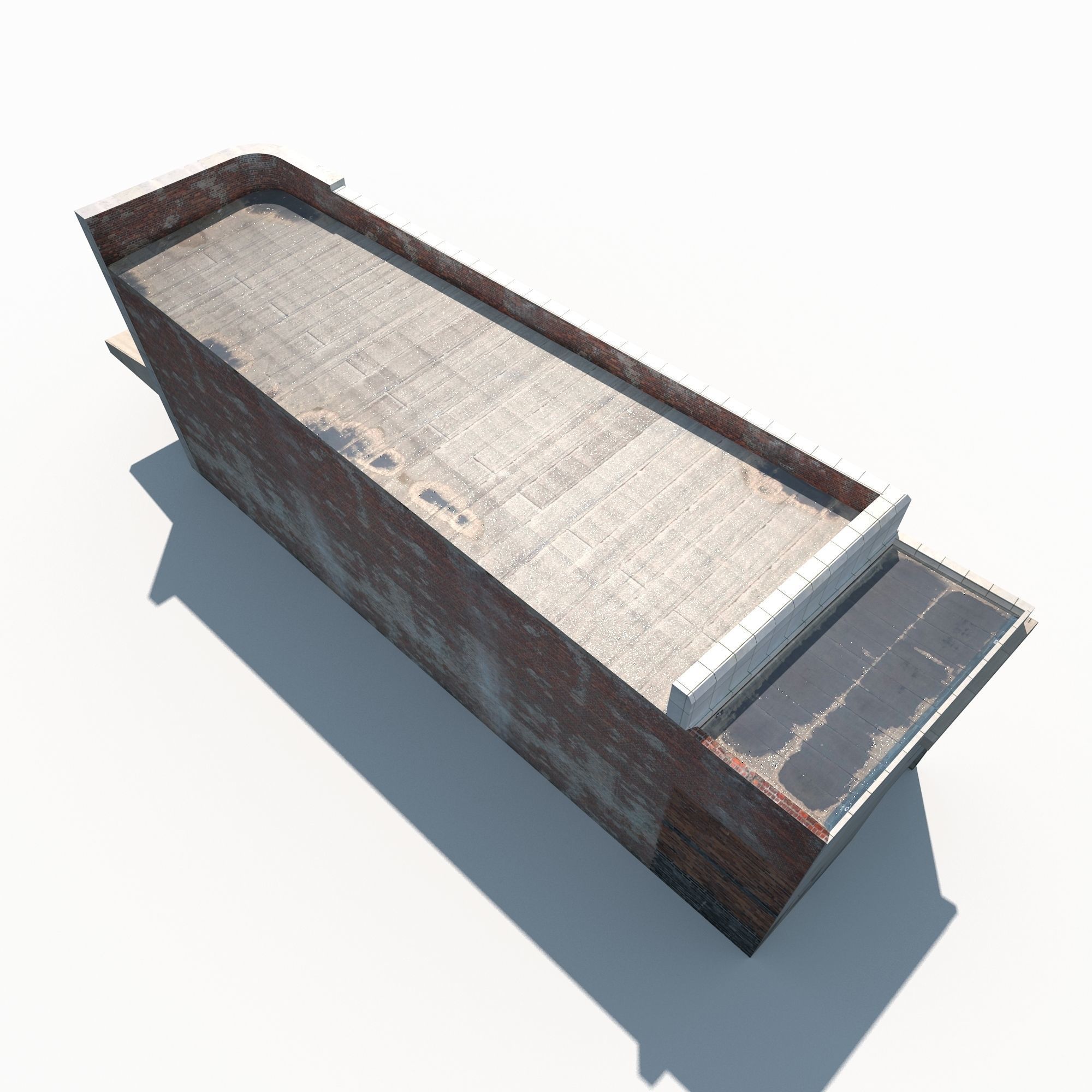 Restaurant Building 165 Low-poly 3D model_7