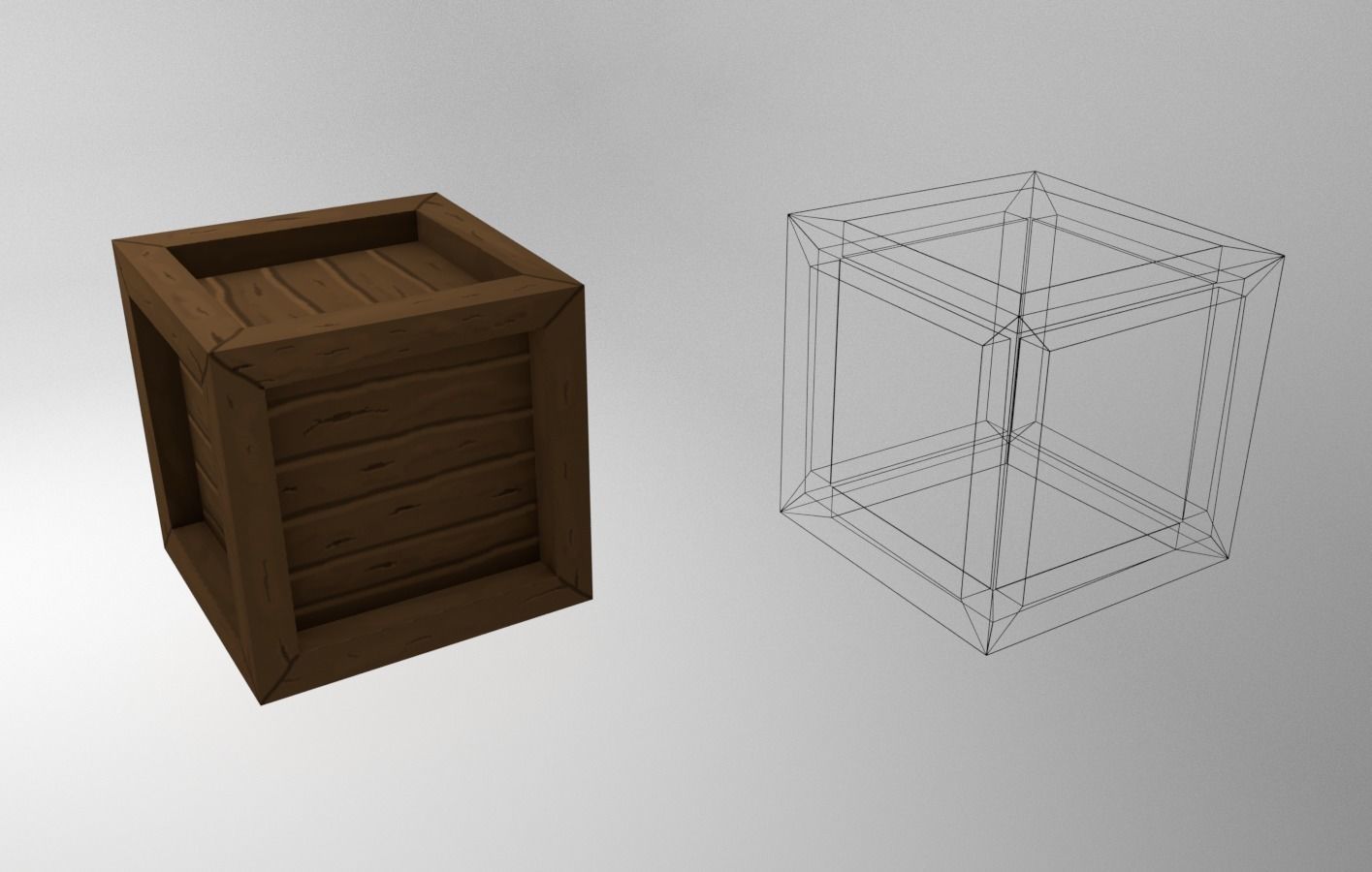 Low Poly Stylized Container Pack Low-poly 3D model_6