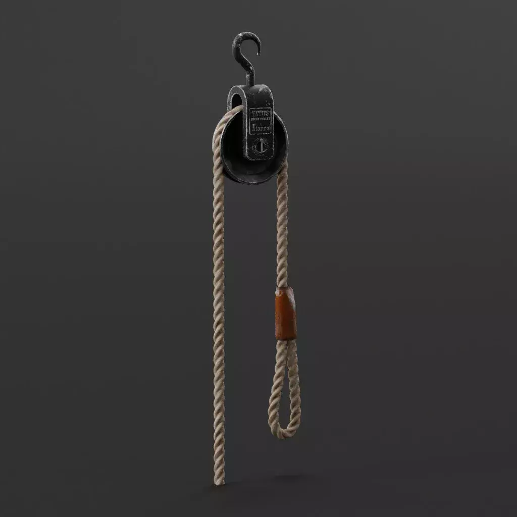 Crane Pulley Free 3D model