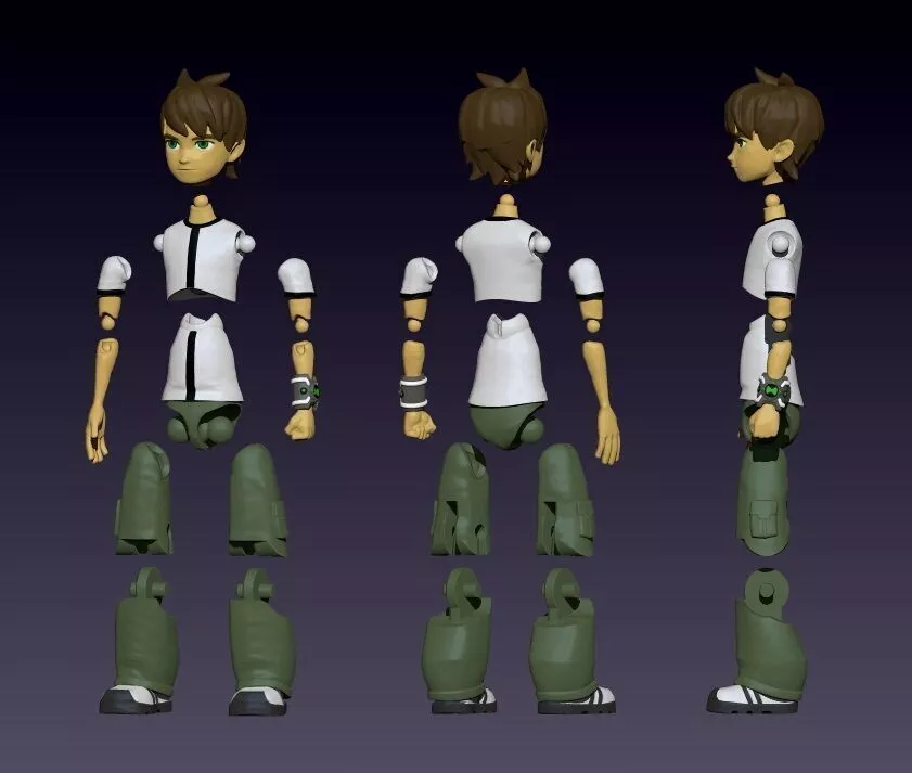 Ben Tennyson 10 years - articulado 3D print model