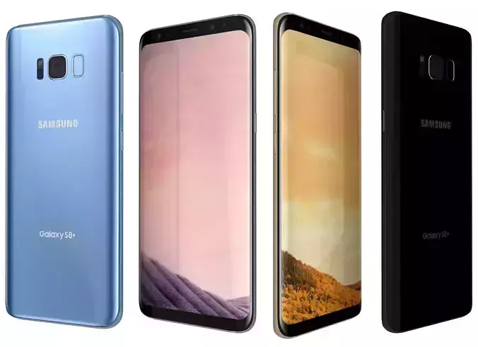 Samsung Galaxy S8 Plus All Colors 3D model