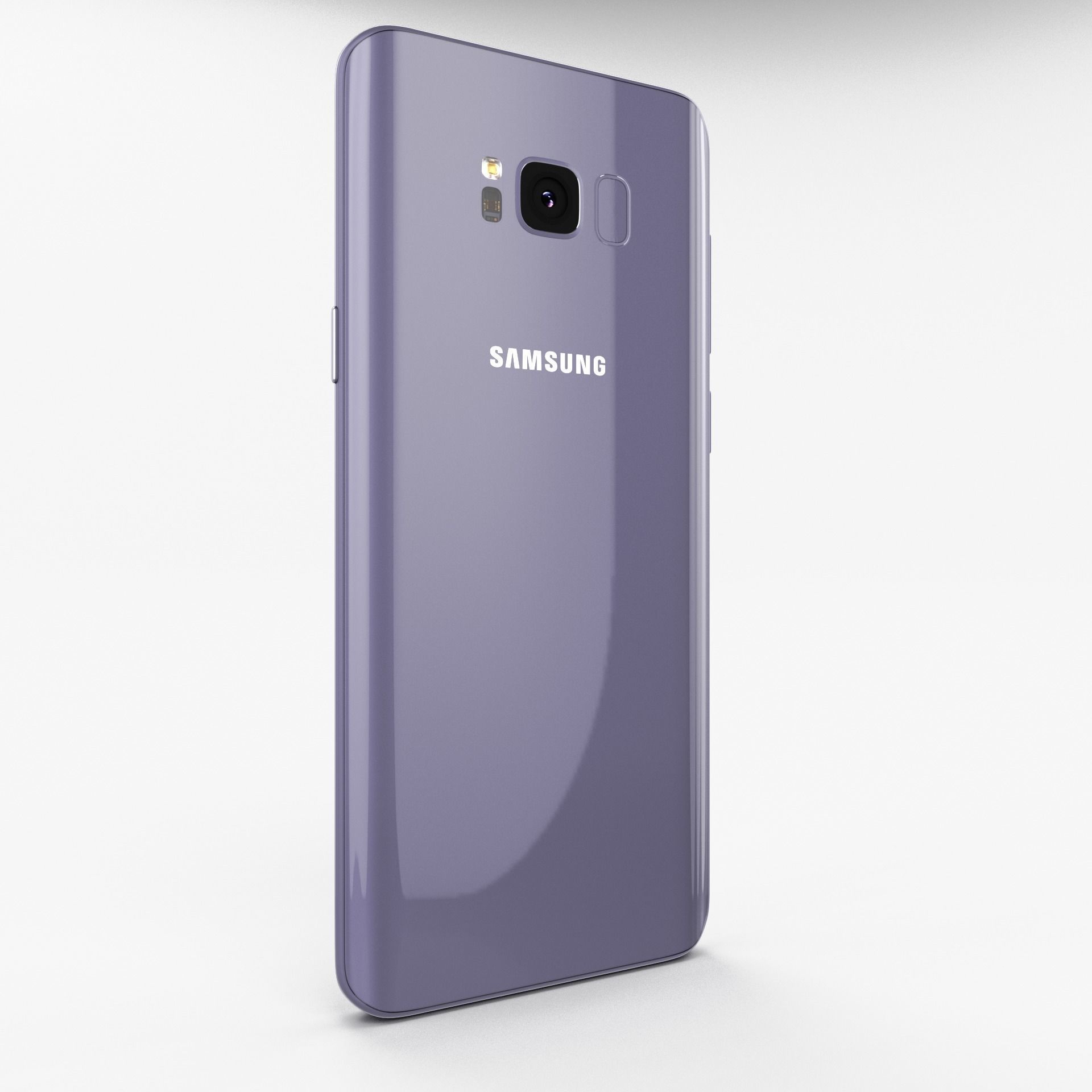 Samsung Galaxy S8 Plus Orchid Gray Low-poly 3D model_7