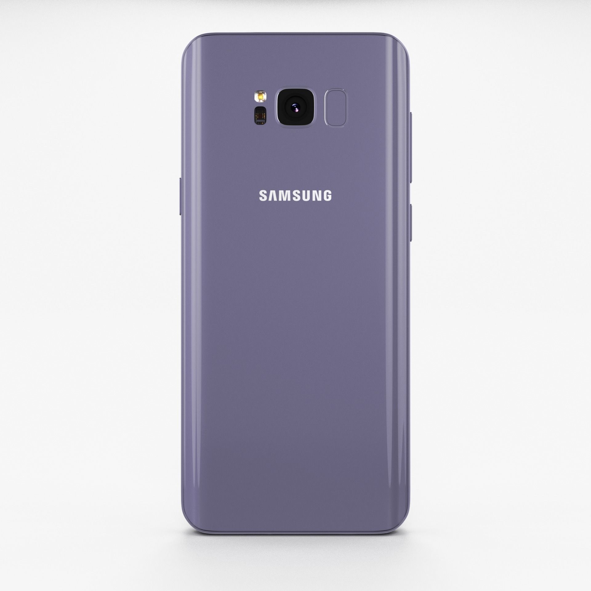 Samsung Galaxy S8 Plus Orchid Gray Low-poly 3D model_2