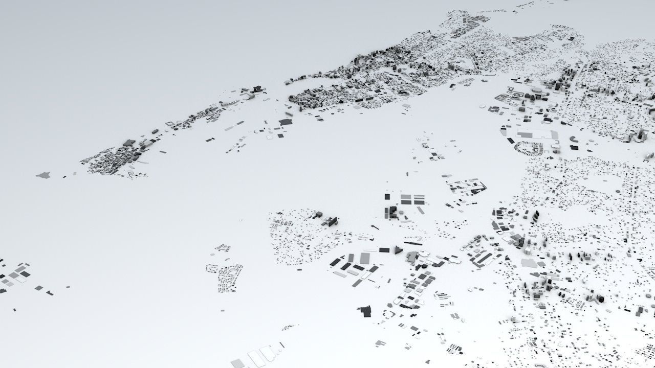 San Juan Puerto Rico Streets and Buildings 3D model_2