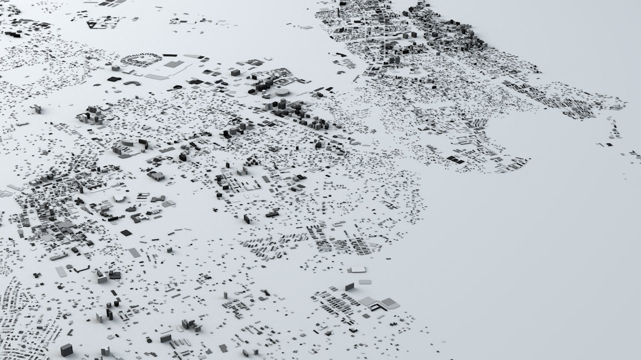 San Juan Puerto Rico Streets and Buildings 3D model_3