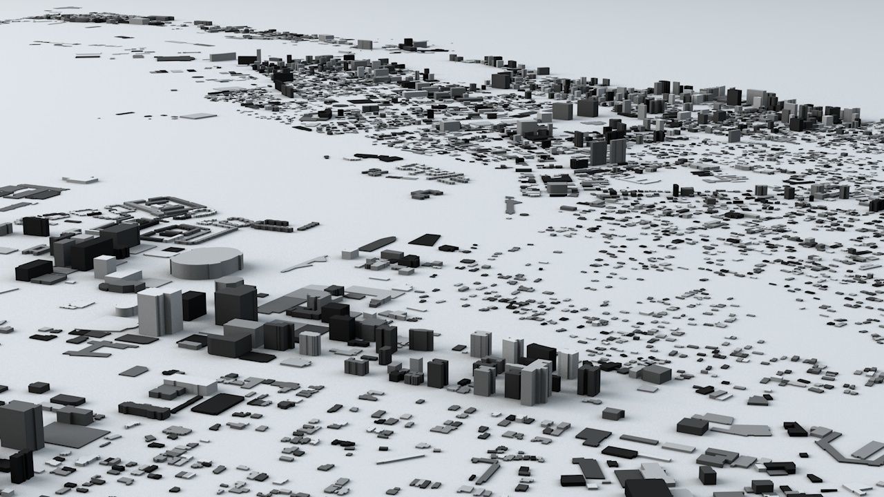 San Juan Puerto Rico Streets and Buildings 3D model_4