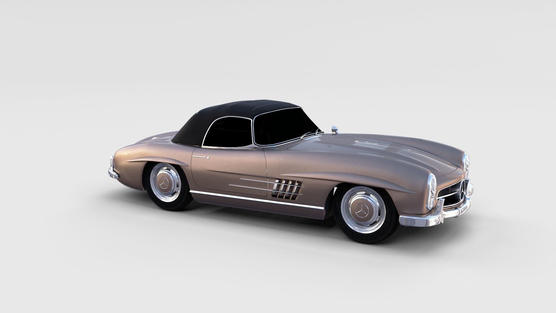 Mercedes 300SL Pack 3D model_44
