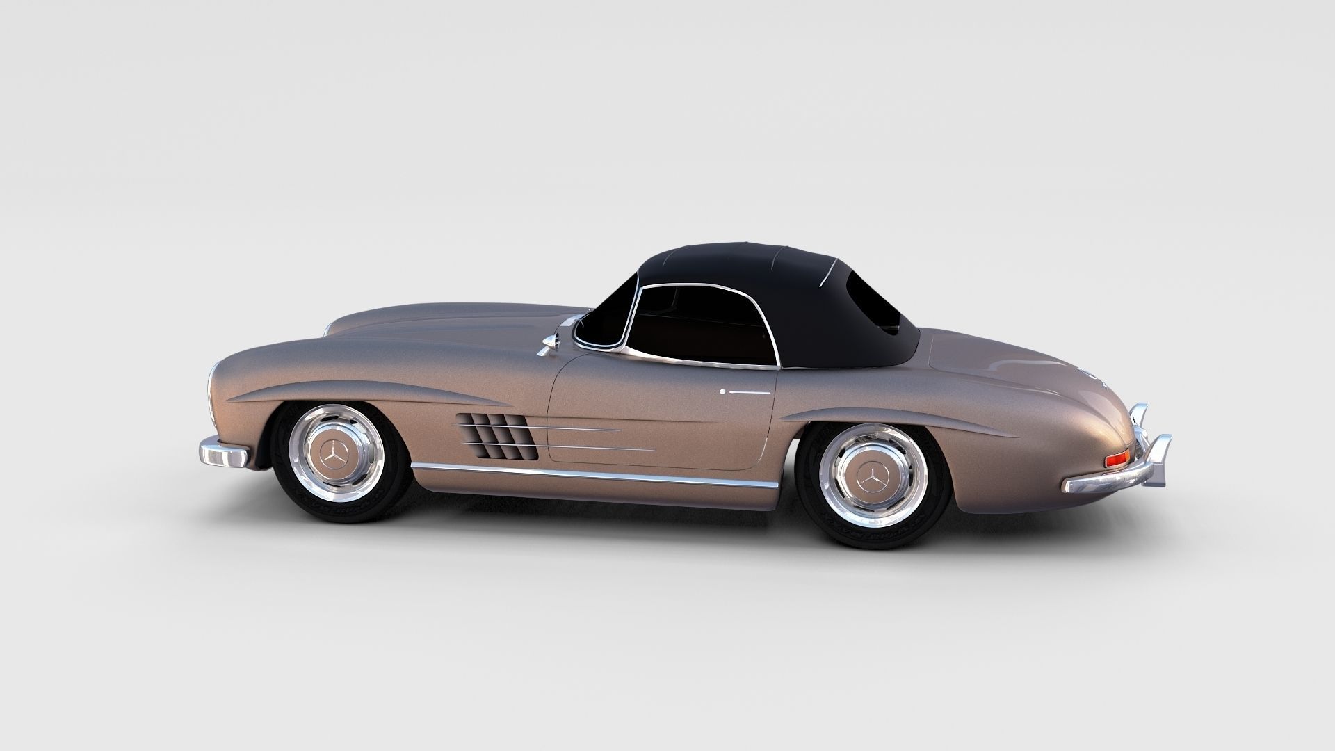 Mercedes 300SL Pack 3D model_2