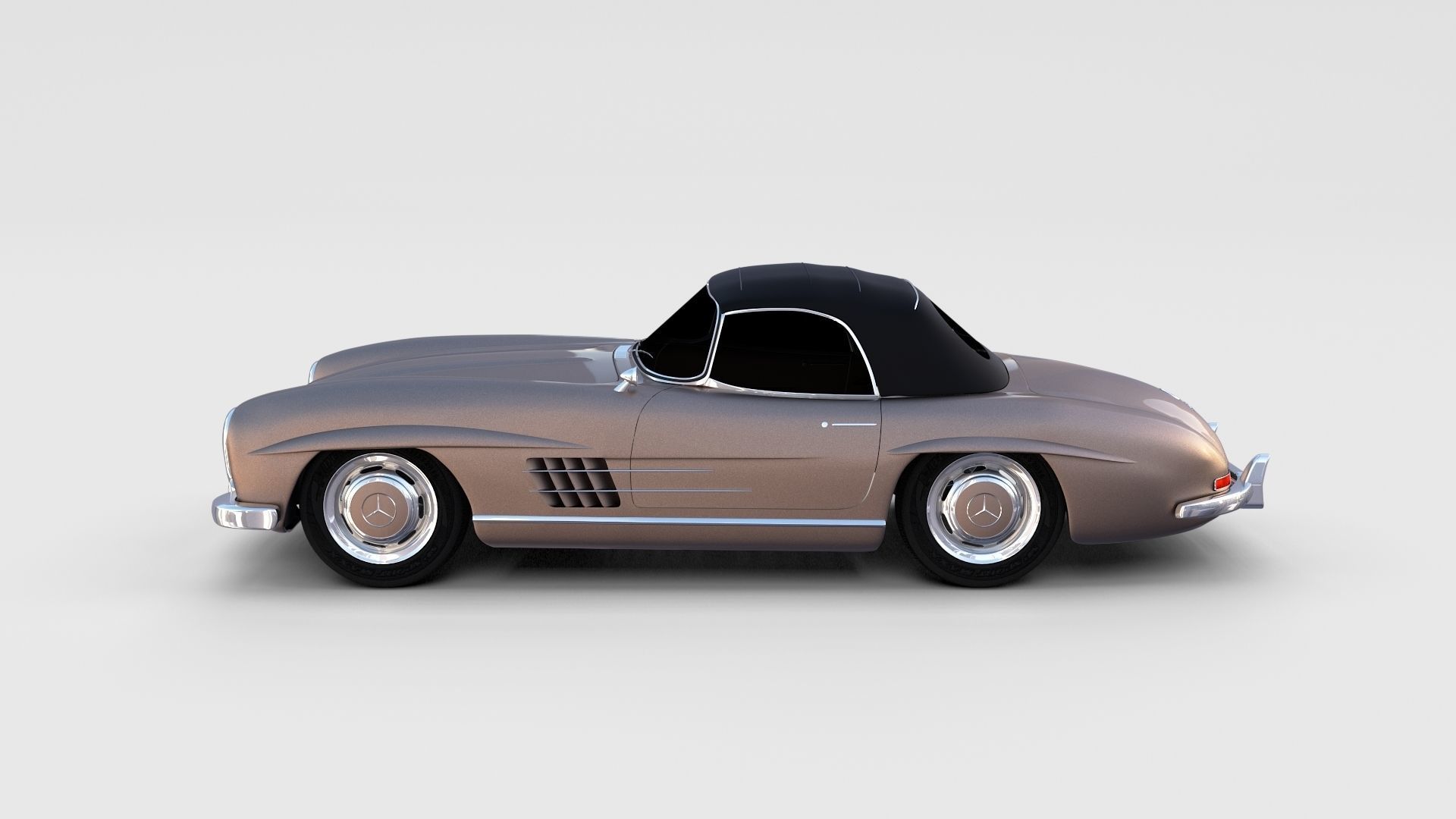 Mercedes 300SL Pack 3D model_1