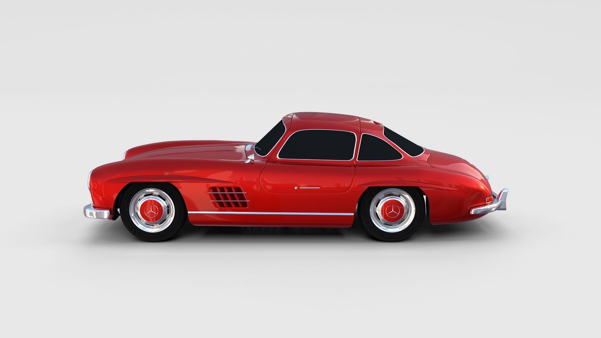 Mercedes 300SL Pack 3D model_6