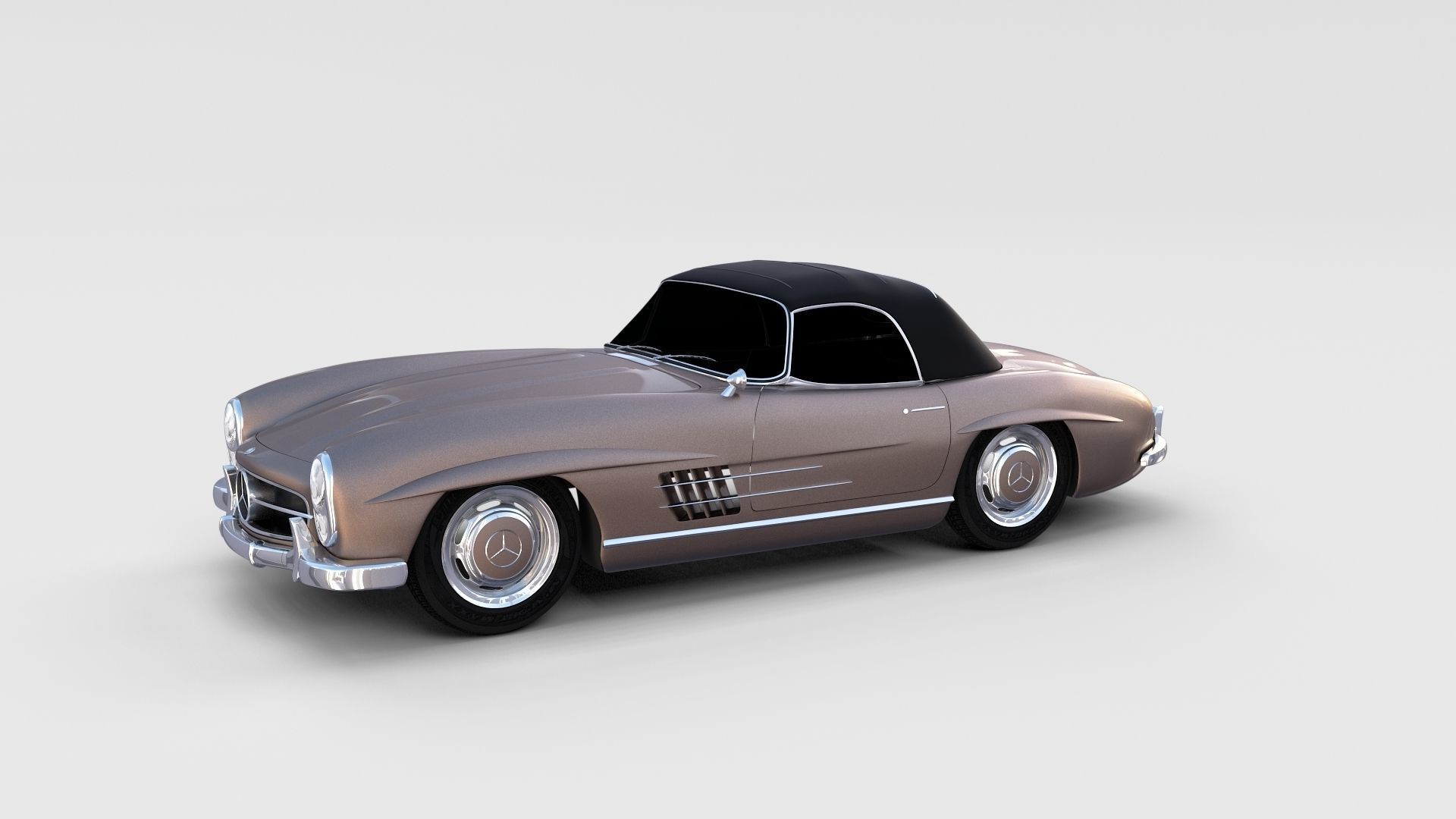 Mercedes 300SL Pack 3D model_69