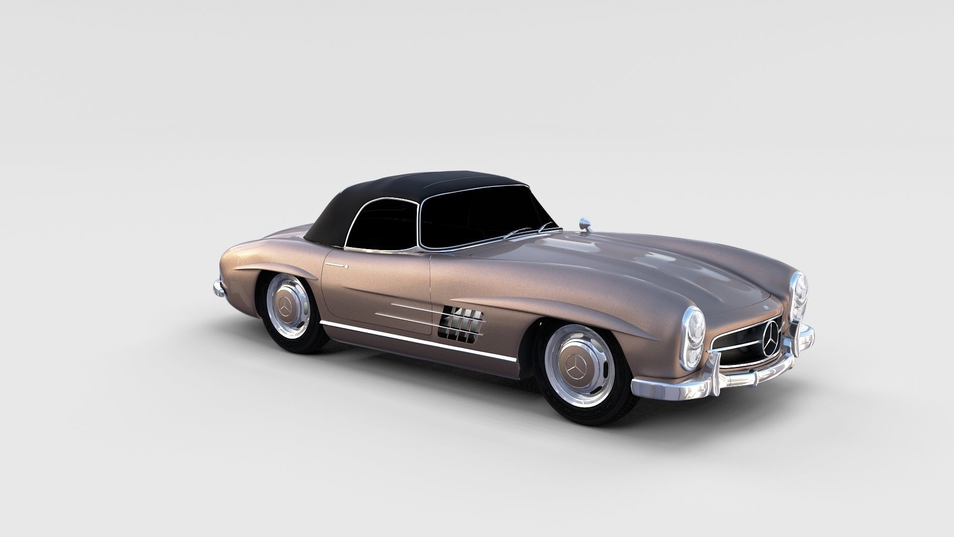 Mercedes 300SL Pack 3D model_46