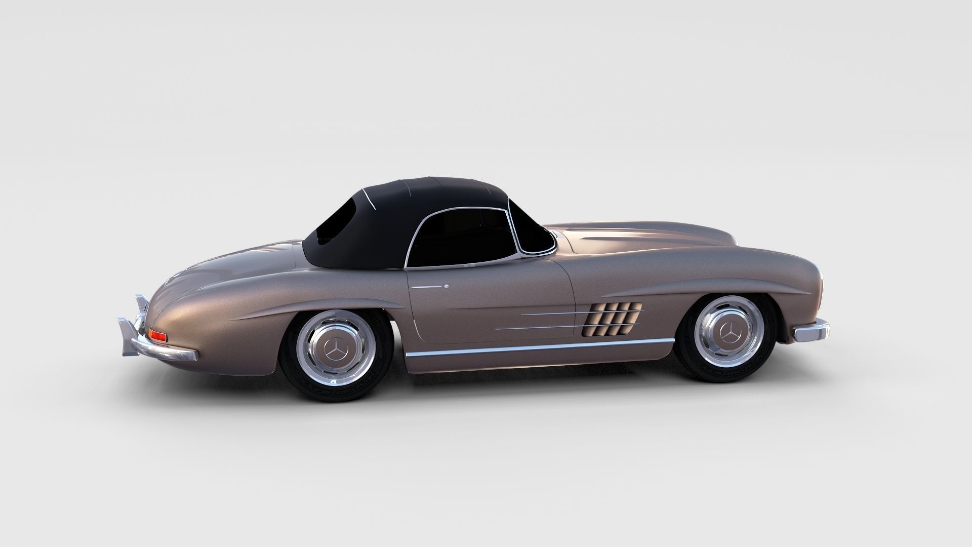 Mercedes 300SL Pack 3D model_35