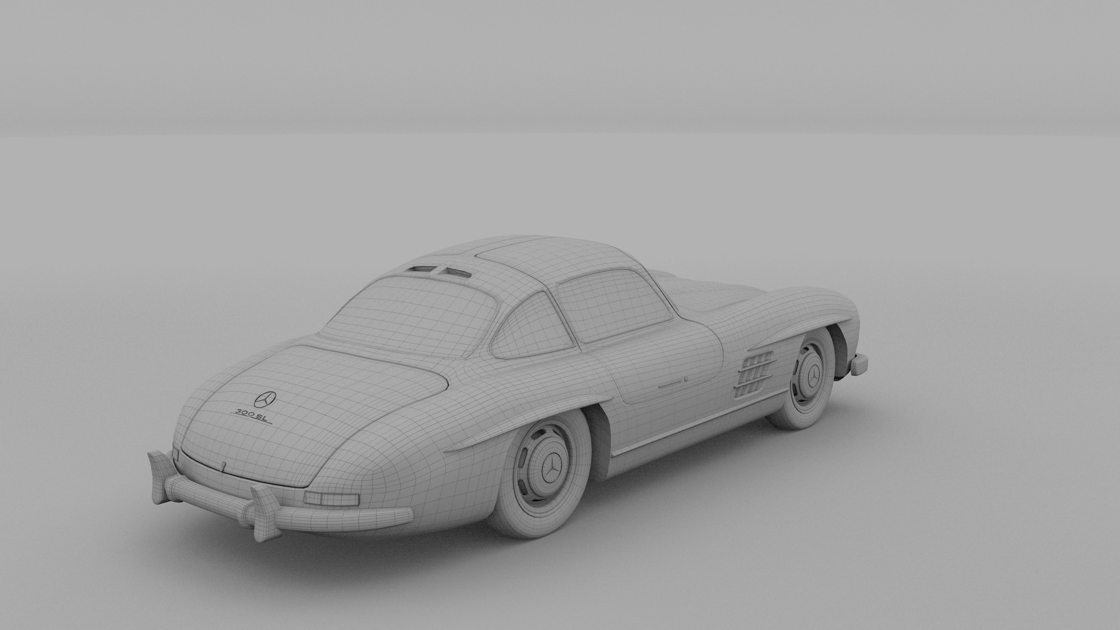 Mercedes 300SL Pack 3D model_56