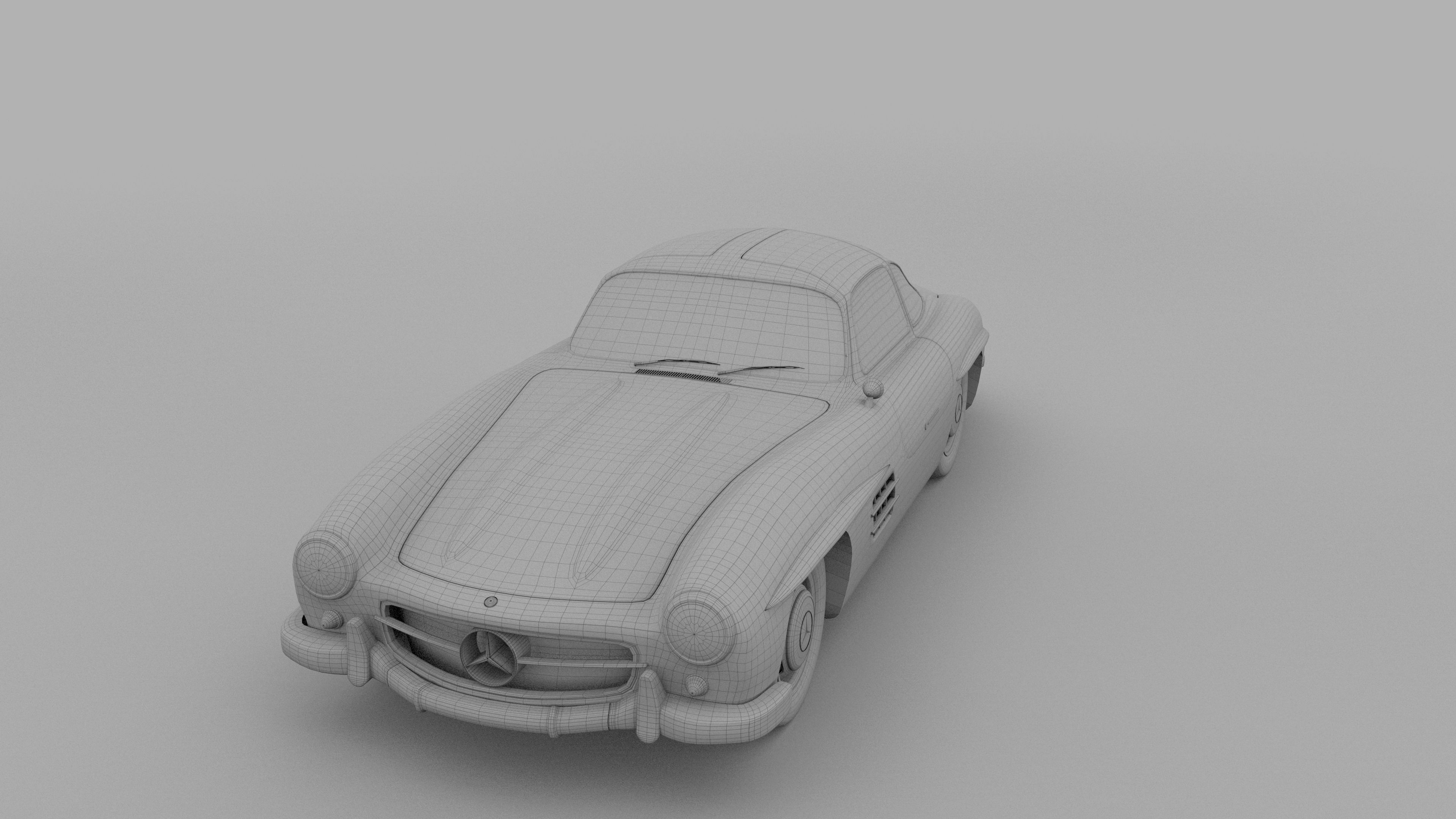 Mercedes 300SL Pack 3D model_58