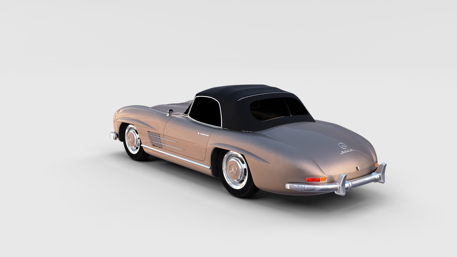Mercedes 300SL Pack 3D model_11